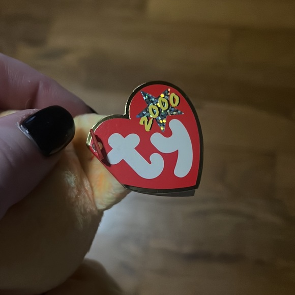 2000 Ty Beanie Babies "Sunny" The Orange E-Bear 8" Plush retired with errors - Picture 9 of 12